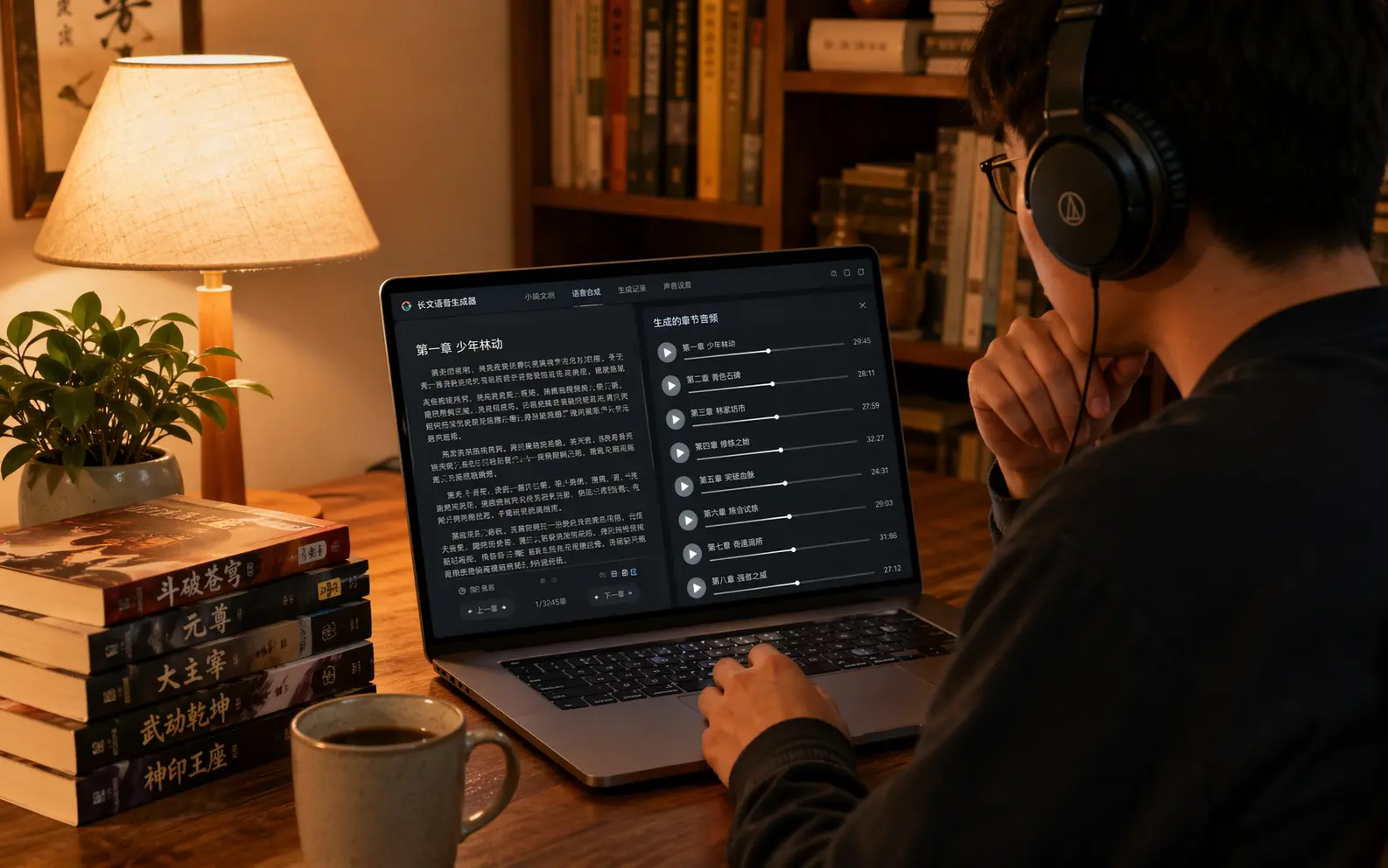 创作者使用 VoxCPM2 将小说推文转为有声内容